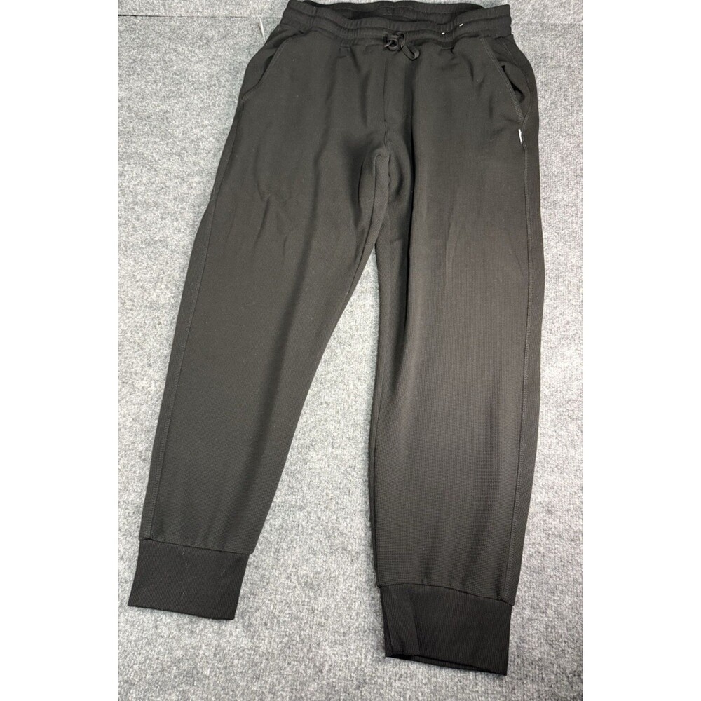 Avalanche Waffle Jogger Pants – Size XL – Black – Textured Knit – Elastic Waist